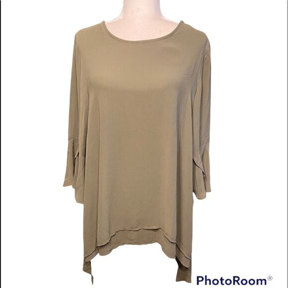 Symple NYC Women’s Green Tunic Top Size 1X - Picture 1 of 8